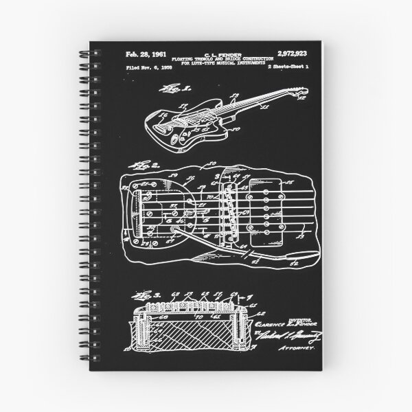 Item preview, Lover Engineering Drawing Guitar Patent Prints 1961 - Vintage Print designed and sold by SHankdesign.