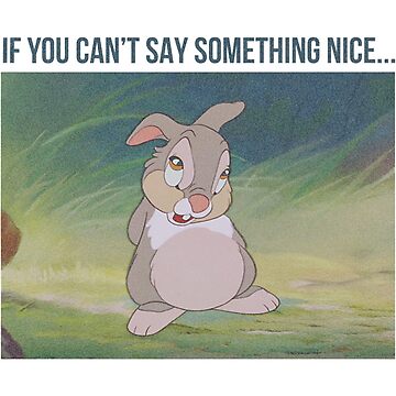 "Bambi If You Can't Say Something Nice Meme " Photographic Print for