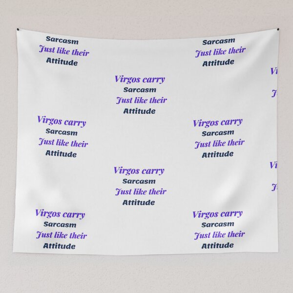 Item preview, Virgo zodiac sign and sarcasm quotes theme gifts (purple) designed and sold by RebelliousRosee.