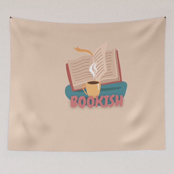 Artikelvorschau,  Bücherwurm mit Kaffee entworfen und verkauft von BookishSpace1.