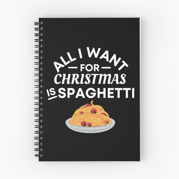 Item preview, All I Want for Christmas Is Spaghetti - Funny Spaghetti Puns - Christmas Gift for Spaghetti Lovers designed and sold by CaitU.