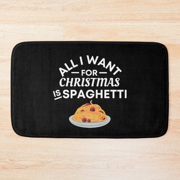 Item preview, All I Want for Christmas Is Spaghetti - Funny Spaghetti Puns - Christmas Gift for Spaghetti Lovers designed and sold by CaitU.