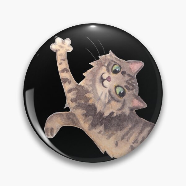 Item preview, Stretching cat designed and sold by Kaoryn Chan.