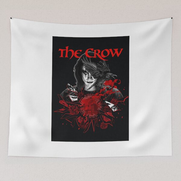 Aperçu de l'œuvre Good Gothic Murder Mystery Ghost The Crow Movie Affiche rouge Brandon Lee The Crow Cadeau mignon créée et vendue par JennieAfricaney.