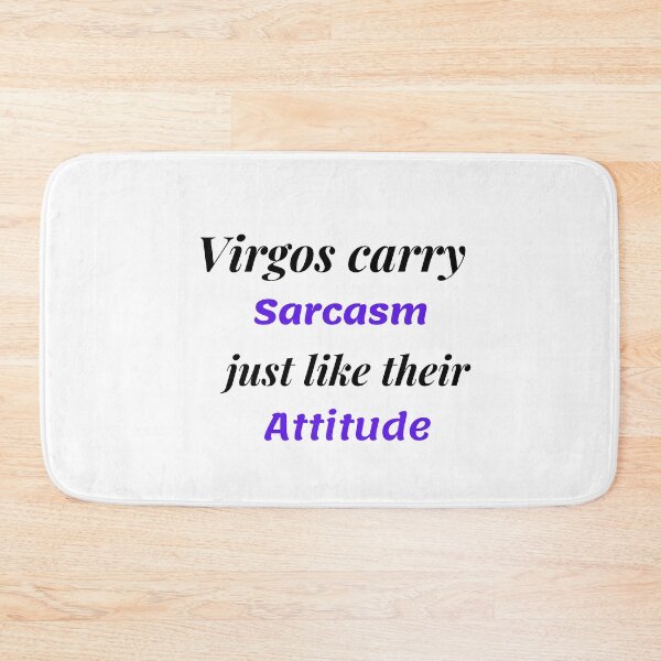 Item preview, Virgo zodiac sign and sarcasm quotes theme gifts (black) designed and sold by RebelliousRosee.