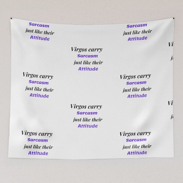 Item preview, Virgo zodiac sign and sarcasm quotes theme gifts (black) designed and sold by RebelliousRosee.