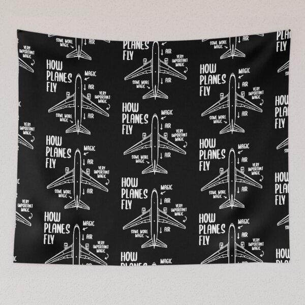 Item preview, How Planes Fly Funny Planes flight pilot aviation airplane student Art Design Happy Apparel Essential Inspiration Joy Mood Funny designed and sold by DesignByHeartUK.