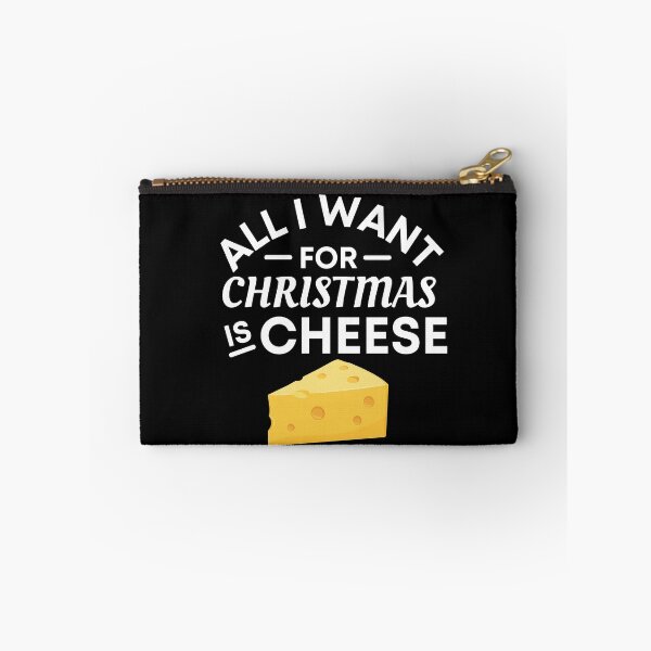 Item preview, All I Want for Christmas Is Cheese - Funny Cheese Puns - Christmas Gift for Cheese Lovers designed and sold by CaitU.