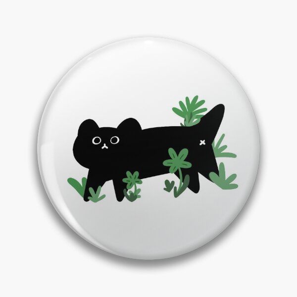 Item preview, Black Cat with Grass designed and sold by Smilemerch.