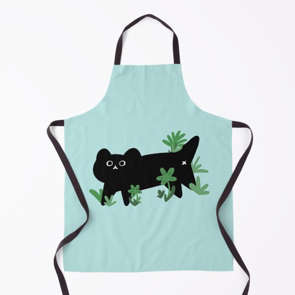 Item preview, Black Cat with Grass designed and sold by Smilemerch.