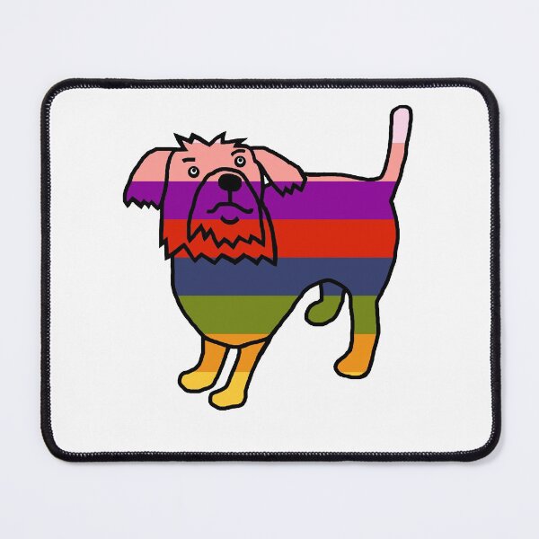 Item preview, Rainbow Fergus the Dog designed and sold by ellenhenry.