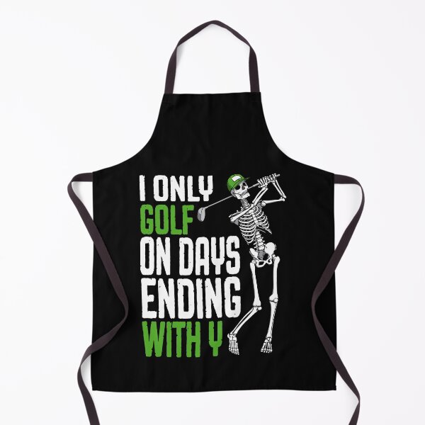 Item preview, I Only Golf On Days Ending With Y Funny Skeleton Golfer designed and sold by GrandeDuc.