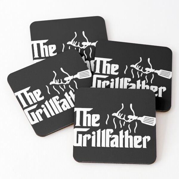 Item preview, The Grill Father Love BBQ Chicken Pig Cow Walk into a Bar B Q The End Art Design Happy Apparel Essential Inspiration Joy Mood Funny designed and sold by DesignByHeartUK.