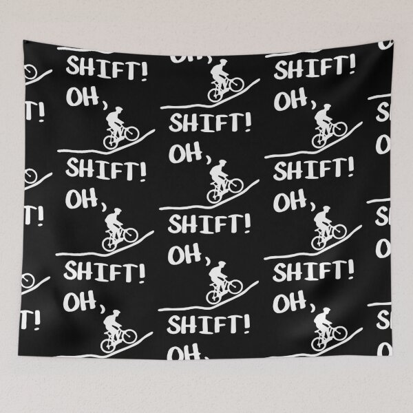 Item preview, Oh Shift Mountain Bike Outdoor Traveling Biking Cycling  Love Art Design Happy Apparel Essential Inspiration Joy Mood Funny designed and sold by DesignByHeartUK.