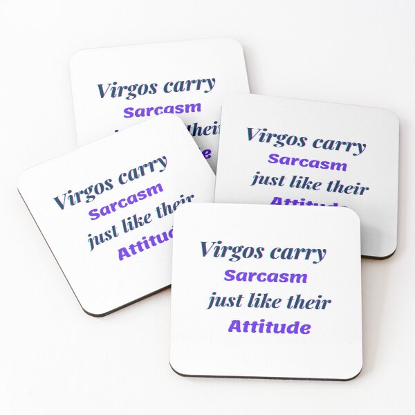 Item preview, Virgo zodiac sign and sarcasm quotes theme gifts (in white) designed and sold by RebelliousRosee.