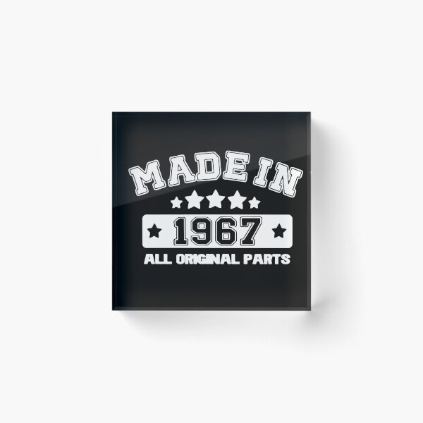 Item preview, Made in 1967 All Original Parts Gift Premium Apparel Funny Holiday Xmas designed and sold by DesignByHeartUK.