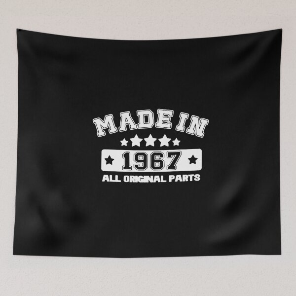 Item preview, Made in 1967 All Original Parts Gift Premium Apparel Funny Holiday Xmas designed and sold by DesignByHeartUK.