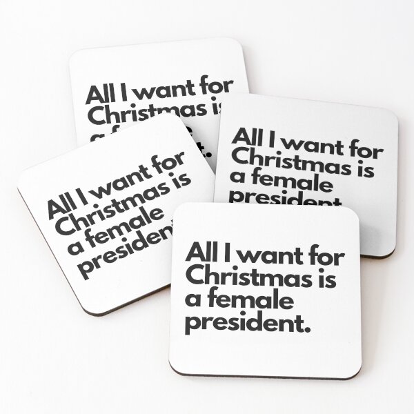 Item preview, All I Want For Christmas Is A Female President designed and sold by rosendosen.