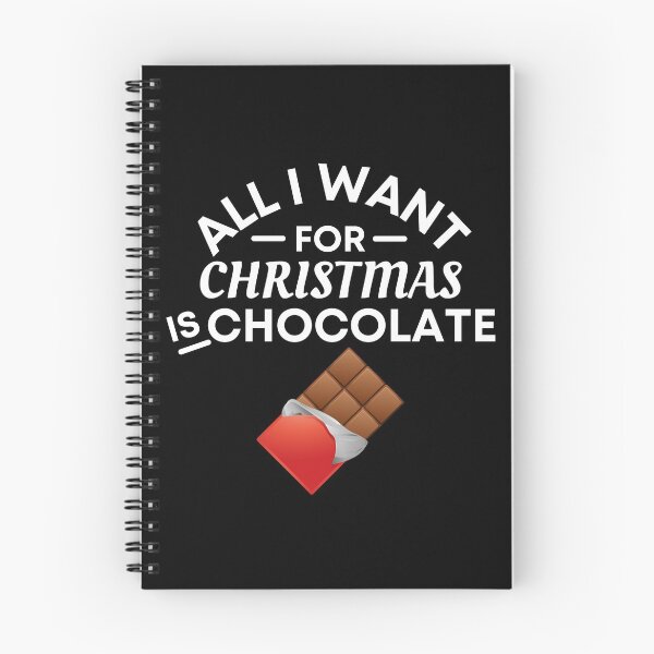Item preview, All I Want for Christmas Is Chocolate - Funny Chocolate Puns - Christmas Gift for Chocolate Lovers designed and sold by CaitU.