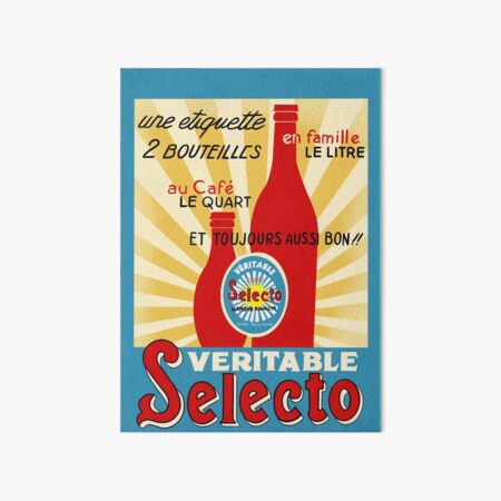 Selection (Algerian Soda) Vintage Poster Impression rigide
