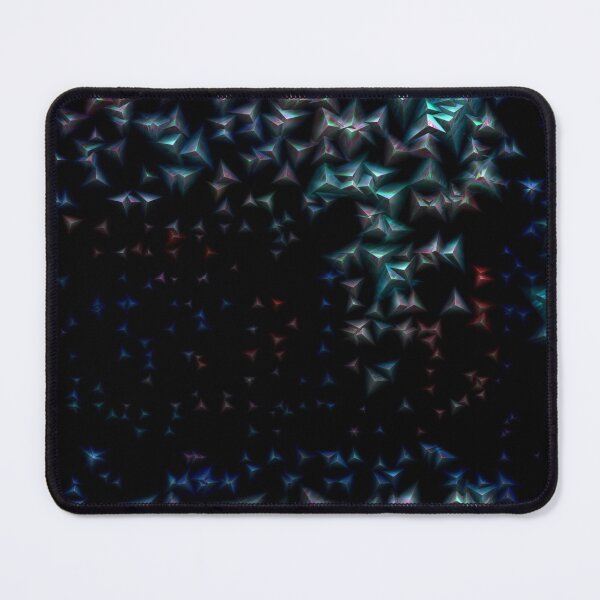 Item preview, Rainbow Crystal Star Pyramids Pink and Blue Starfield Pattern designed and sold by Tiffany Munro.