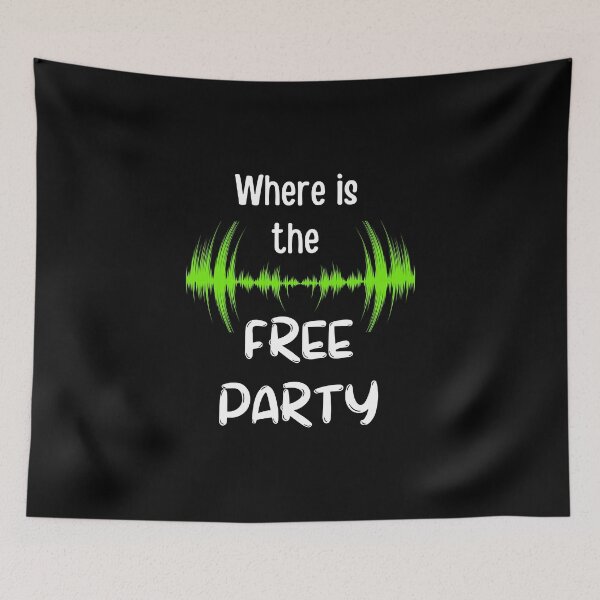 Item preview, Where is the Free party designed and sold by catoo666.