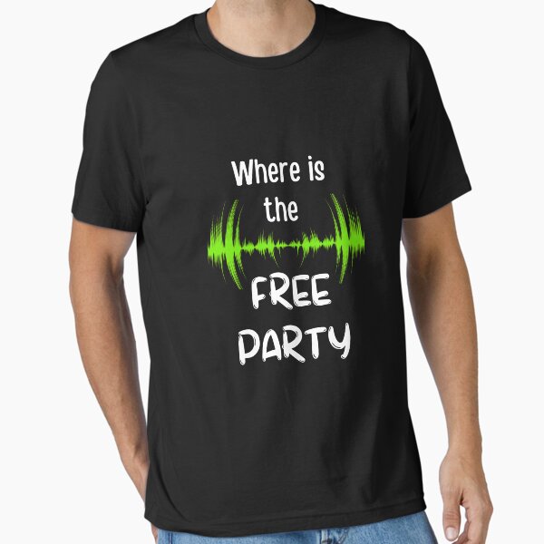 Item preview, Where is the Free party designed and sold by catoo666.