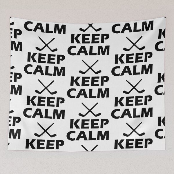 Item preview, Keep Calm and Love Hockey Snow Hockey Art Design Happy Apparel Essential Inspiration Joy Mood Funny designed and sold by DesignByHeartUK.