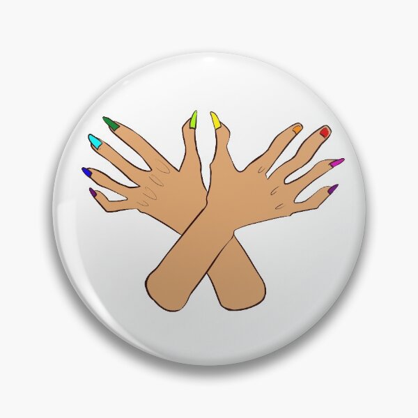 Item preview, White hands painted nails designed and sold by cu-b3.