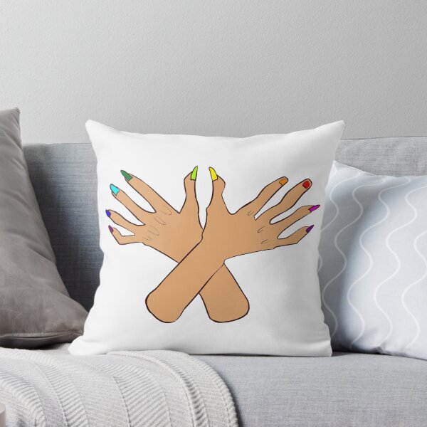 Item preview, White hands painted nails designed and sold by cu-b3.