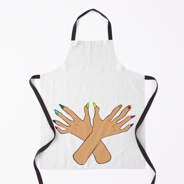 Item preview, White hands painted nails designed and sold by cu-b3.