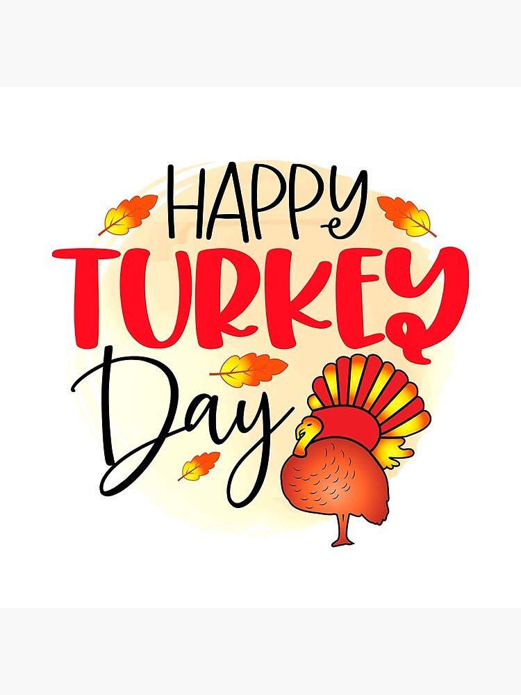 Discover Happy Turkey Day Thanksgiving Greeting Card