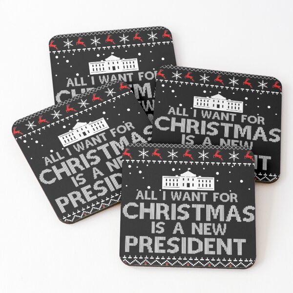 Item preview, All I Want For Christmas Is A New President ugly tee designed and sold by be-awesome-.