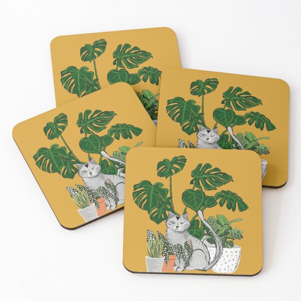 Item preview, Indoor Garden Cat Mustard designed and sold by susycosta.