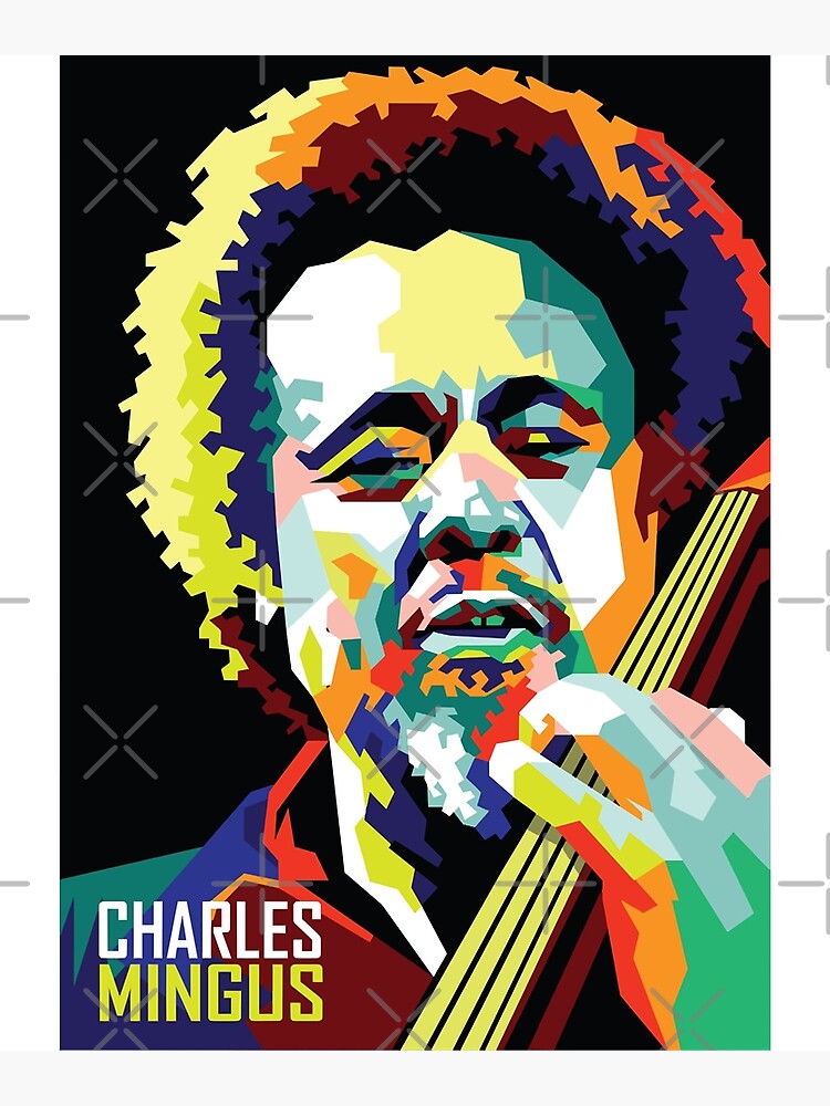 Póster «El mejor músico de jazz, la leyenda del contrabajo Charles