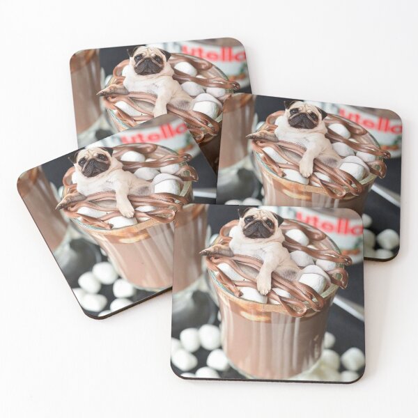 Item preview, Cute Pug Nutella Drink designed and sold by toppopin.
