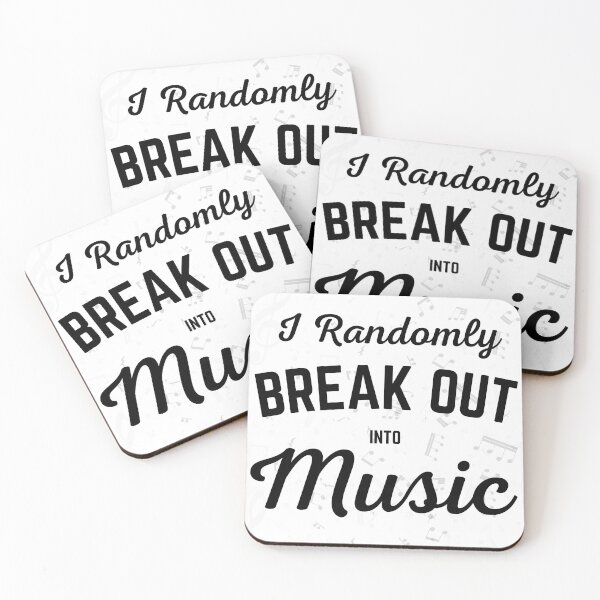 Item preview, I Randomly BREAK OUT into MUSIC designed and sold by DNPrints.