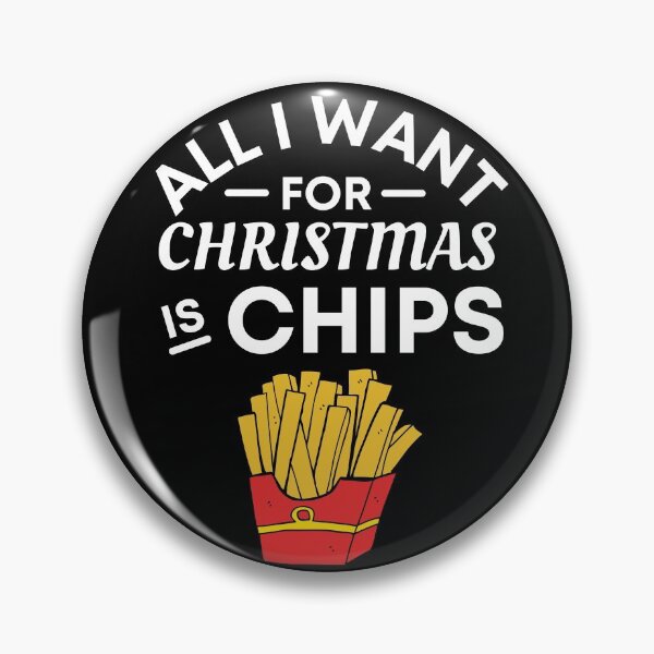 Item preview, All I Want for Christmas Is Chips - Funny Chips Puns - Christmas Gift for Chips Lovers designed and sold by CaitU.