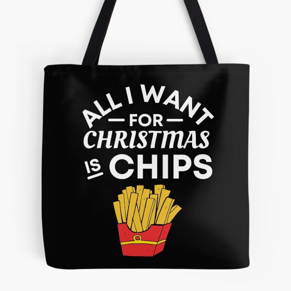 Item preview, All I Want for Christmas Is Chips - Funny Chips Puns - Christmas Gift for Chips Lovers designed and sold by CaitU.