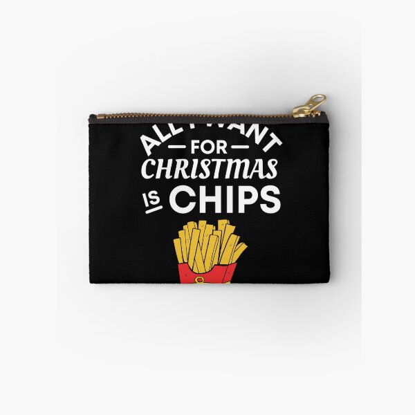 Item preview, All I Want for Christmas Is Chips - Funny Chips Puns - Christmas Gift for Chips Lovers designed and sold by CaitU.