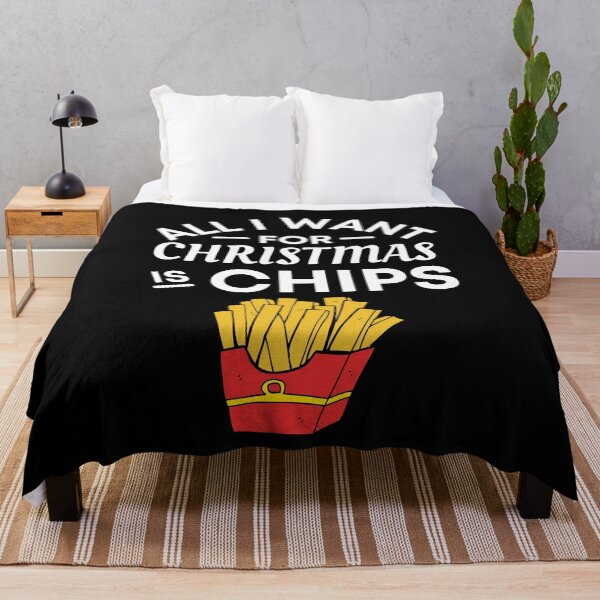 Item preview, All I Want for Christmas Is Chips - Funny Chips Puns - Christmas Gift for Chips Lovers designed and sold by CaitU.