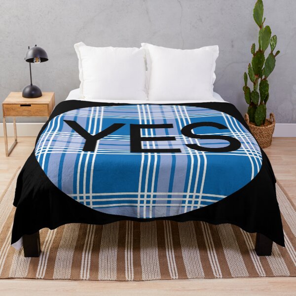 Item preview, YES, Scottish Independence Saltire Blue Tartan Circle designed and sold by MacPean.
