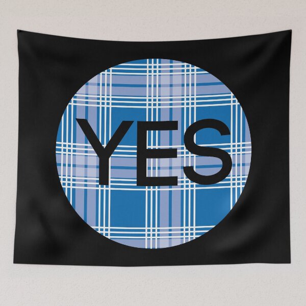 Item preview, YES, Scottish Independence Saltire Blue Tartan Circle designed and sold by MacPean.