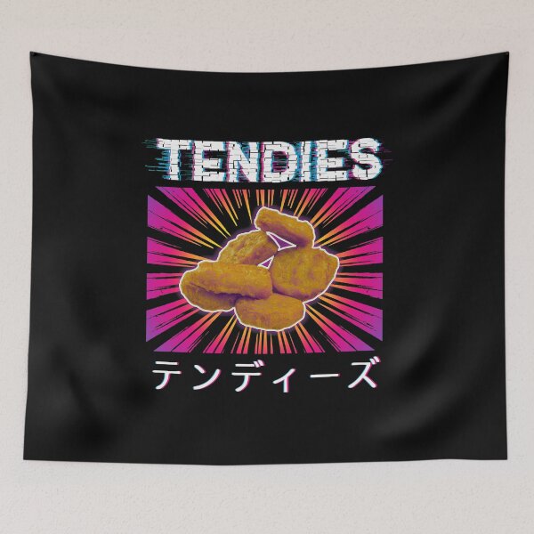 Item preview, Vaporwave Tendies Chicken Tenders Japanese Pop Art 80s Food Lover Funny designed and sold by alenaz.