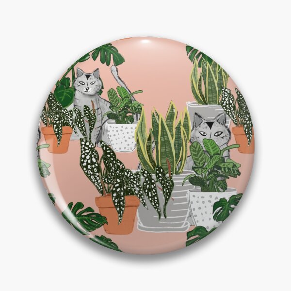Item preview, Indoor Garden Cat Pink designed and sold by susycosta.