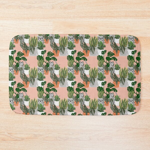 Item preview, Indoor Garden Cat Pink designed and sold by susycosta.