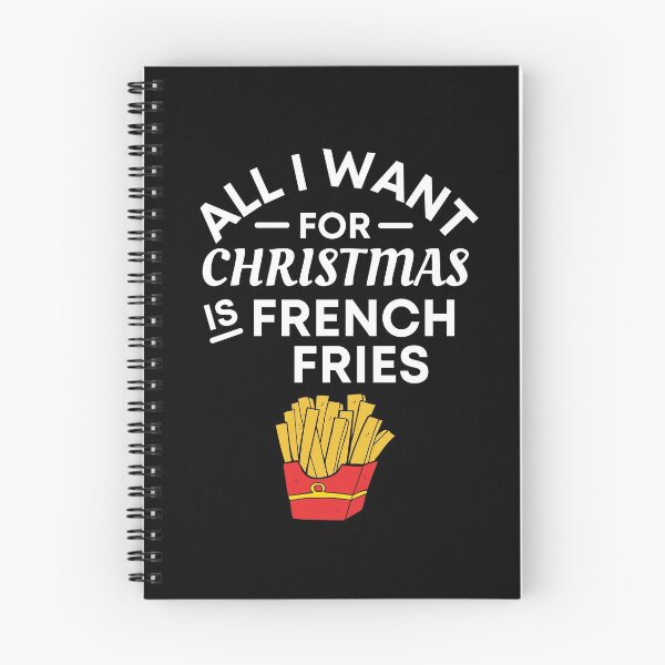 Item preview, All I Want for Christmas Is French Fries- Funny French Fries Puns - Christmas Gift for French Fries Lovers designed and sold by CaitU.