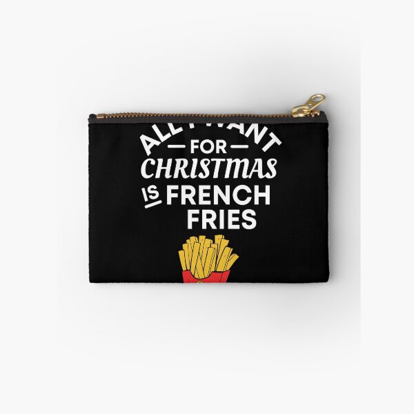 Item preview, All I Want for Christmas Is French Fries- Funny French Fries Puns - Christmas Gift for French Fries Lovers designed and sold by CaitU.