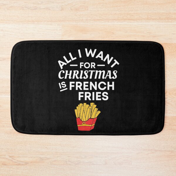 Item preview, All I Want for Christmas Is French Fries- Funny French Fries Puns - Christmas Gift for French Fries Lovers designed and sold by CaitU.
