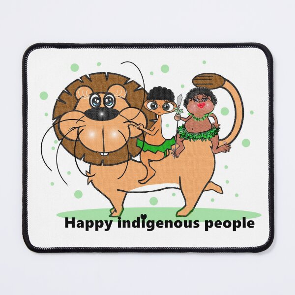 Item preview, Happy indigenous people - Lion designed and sold by Shirley cute art .